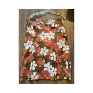 Allen Solly Cotton Floral Hippie Boho Groovy Skirt